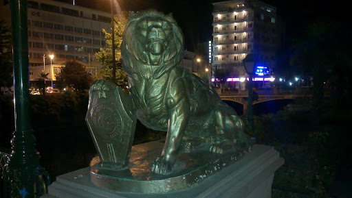 Lion Statue on the Bridge