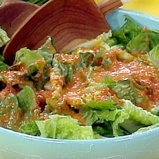 Romaine Hearts with Red Pepper Vinaigrette