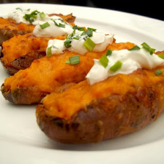 Sweet Potato Skins With Bacon