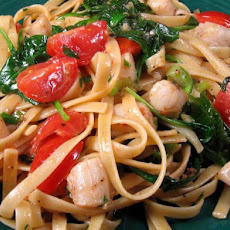 Scallops and Pasta Florentine