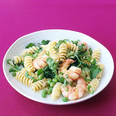 Fusilli with Shrimp and Peas
