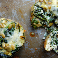Ramekin Frittatas with Kale, Mint & Pecorino