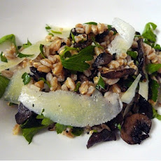 Farro Salad with Mushrooms and Pecorino Cheese