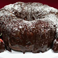 Cabernet Chocolate Cake With Strawberries