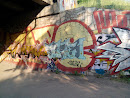 Граффити под мостом