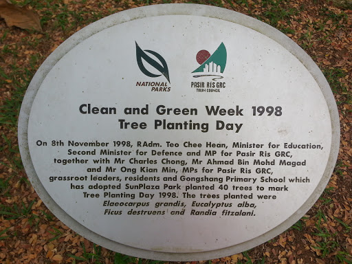 Clean and Green Tree Planting Day Plaque