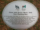 Clean and Green Tree Planting Day Plaque