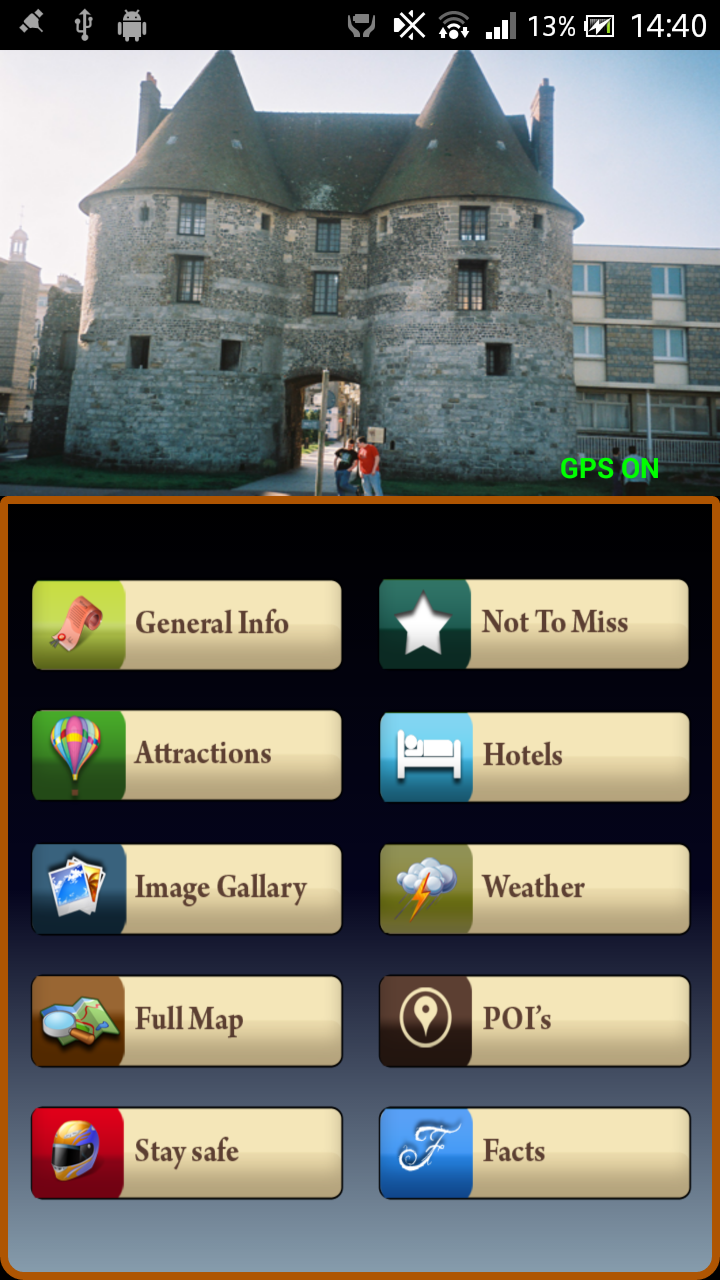 Android application Dieppe Offline Map Guide screenshort