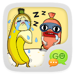 GO SMS Pro Bobo&Banana Sticker Apk