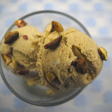 Orange blossom pistachio icecream