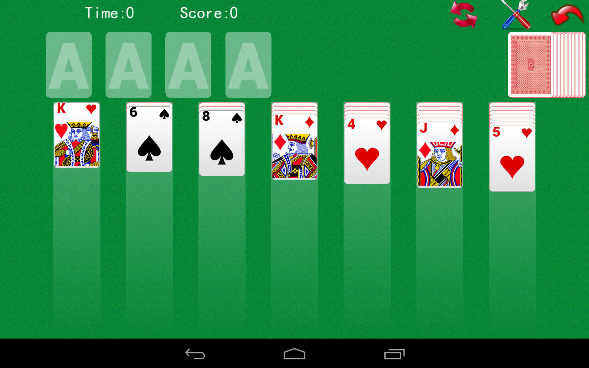 Android application Solitaire Pro screenshort