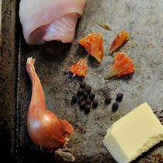Poached Sole with Blood Orange Beurre Blanc