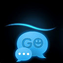 GO SMS Theme Blue Simple mobile app icon