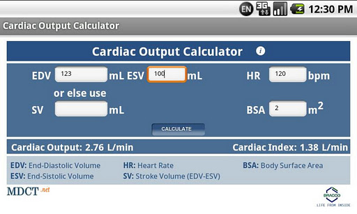 【免費醫療App】MDCT Cardiac Output Calculator-APP點子