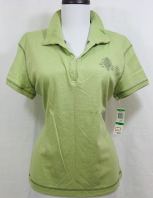 STYLE & CO SPORT $24 Green Polo Top - Sz L