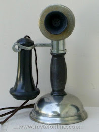 Candlestick Phones - Chicago Bakelite Potbelly Candlestick Telephone 1