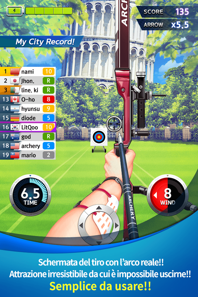 Android application ArcheryWorldCup Online screenshort
