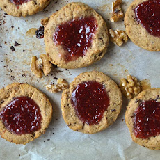 Jammy Raspberry and Walnut Scones
