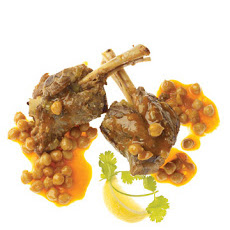 Moroccan Lamb Shanks with Chickpeas and Dates