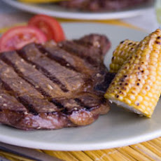 Southwestern Ribeye Steaks With Corn-on-the-cob