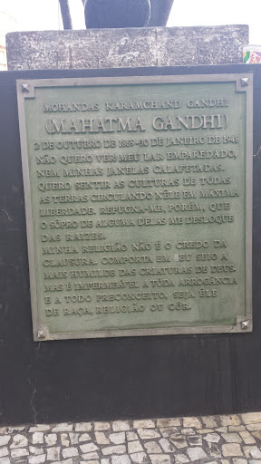 Placa De Mahatma Gandhi