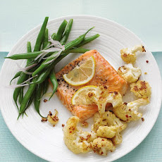 Roasted Salmon with Spicy Cauliflower