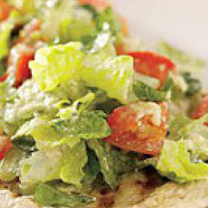 Mini Caesar Salad Pizzas