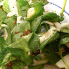 Low-Calorie Pizza-Inspired Warm Spinach Salad