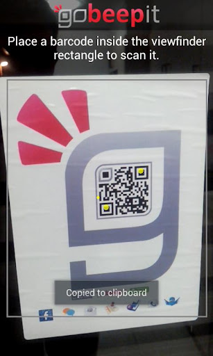 QR Code Reader - goBeepit