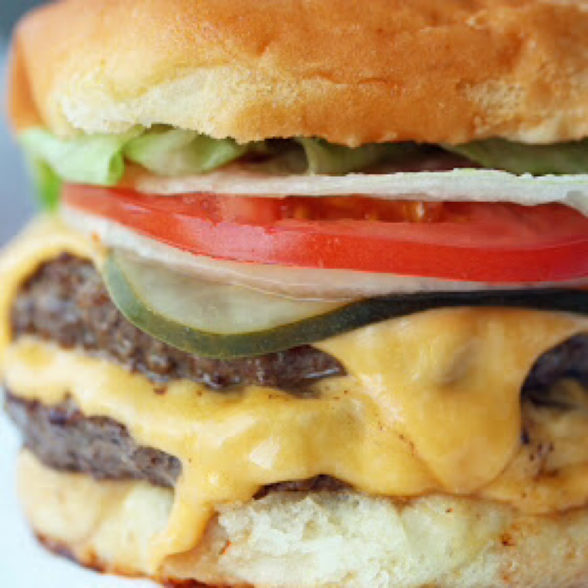 The Burger Garage's double cheeseburger on gluten free bun. (Photo courtesy of BradleyHawks.com)
