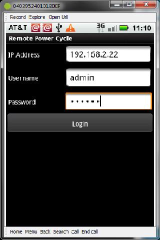 Remote Power Cycle App