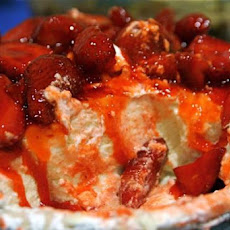 Strawberry Bottom Cheesecake Pie