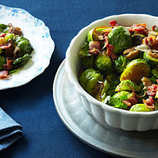 Brussels Sprouts with Chestnuts and Bacon