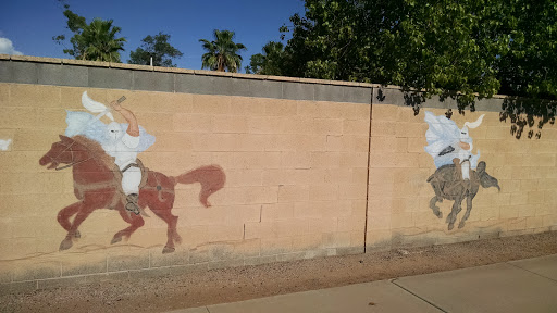 Knights On Horses Mural