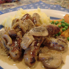 Creamy Sausage and Triple Mustard Casserole