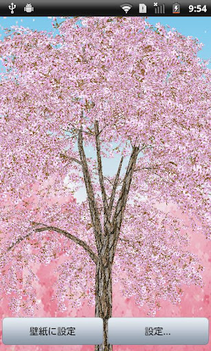 リアル3D桜 ライブ壁紙