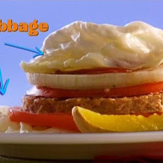 Bonus Recipe: Ginormous Cabbage-Wrapped Burger Stack
