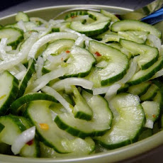 John's Cucumber Sweet Onion Salad With Lime Pepper Dressing