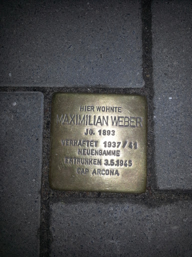 Stolperstein Maximilian Weber