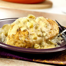 Chicken Creole with Chile Cream Sauce