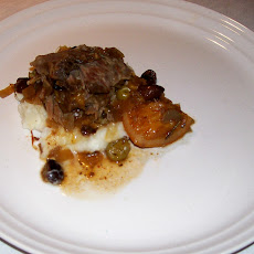 Braised Leg of Lamb with Olives and Orange