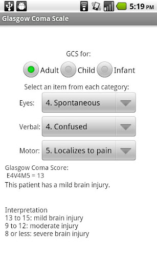 Glasgow Coma Scale