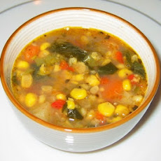 Spicy Corn Chowder with Corn Husk Stock