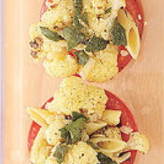 Baked Cauliflower-Stuffed Tomato