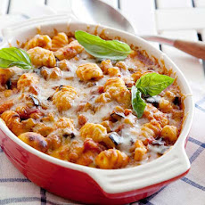Italian Eggplant Gnocchi Bake