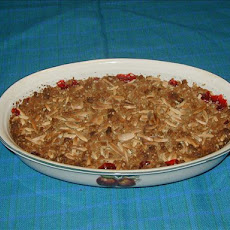 Almond Cherry Crisp