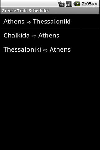 Greece Train Schedules
