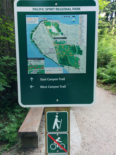 Pac Spirit Canyon Trails Sign