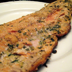 Grilled Salmon with Lime Butter Sauce