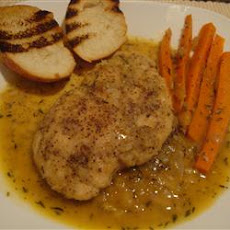 Braised Chicken Breasts in Tasty Mirepoix Ragout